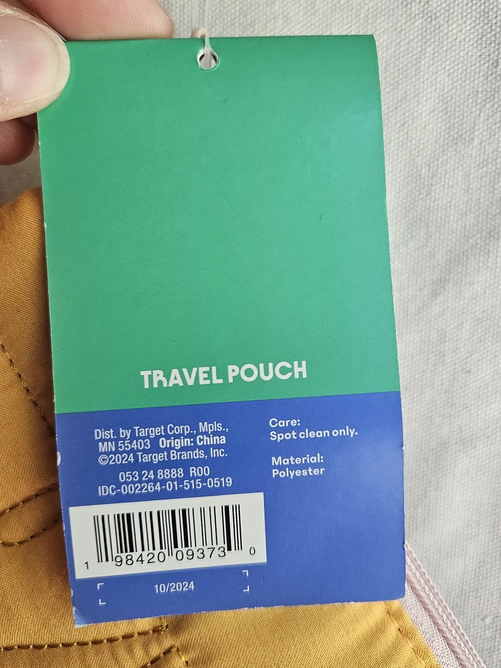 Tabitha BrownxTarget Yellow Travel Pouch 